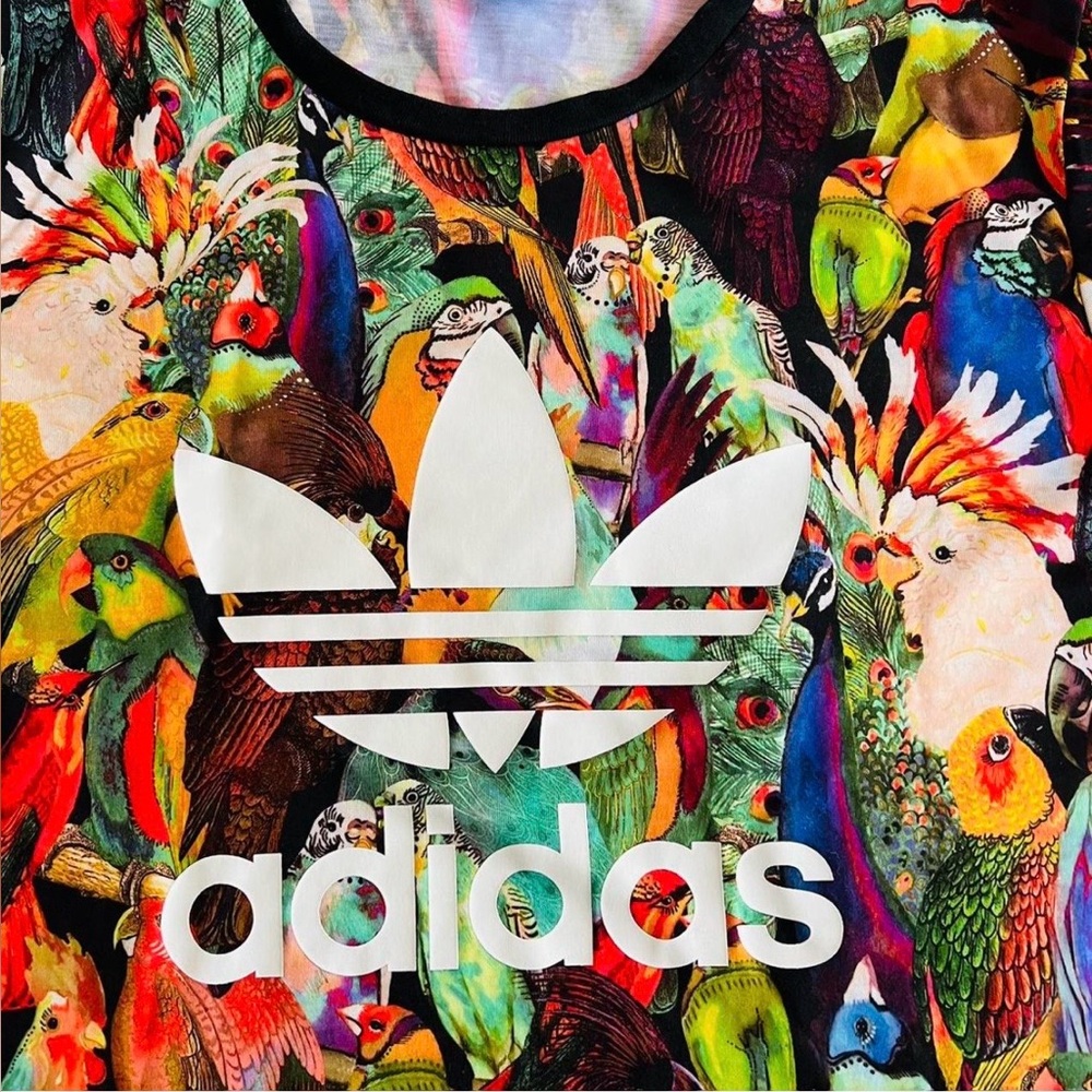 Adidas Multicolor Parrot Graphic Tee